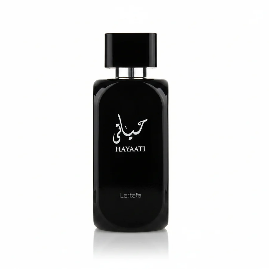 Lattafa Hayaati Eau de Parfum 100 ml, perfume árabe unisex amaderado aromático