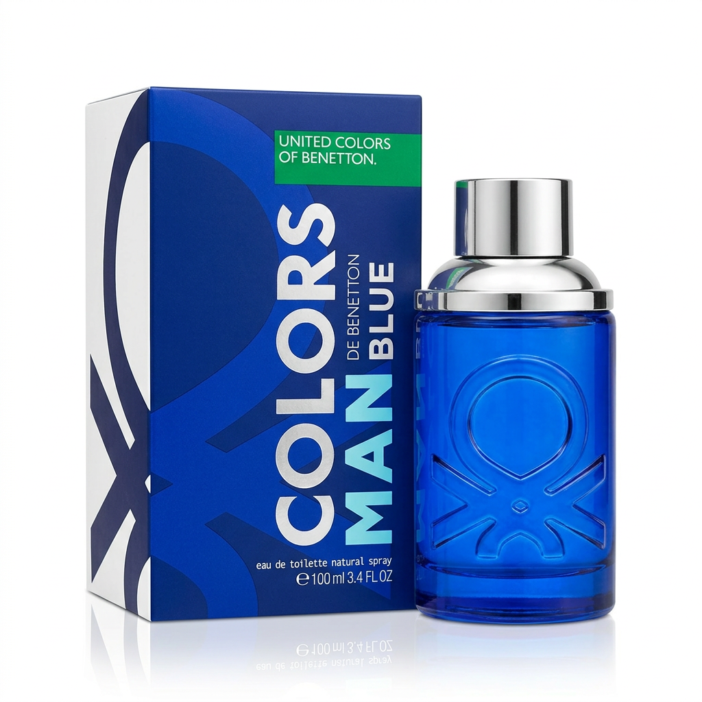 Benetton Colors Man Blue Eau de Toilette 100 ml con caja