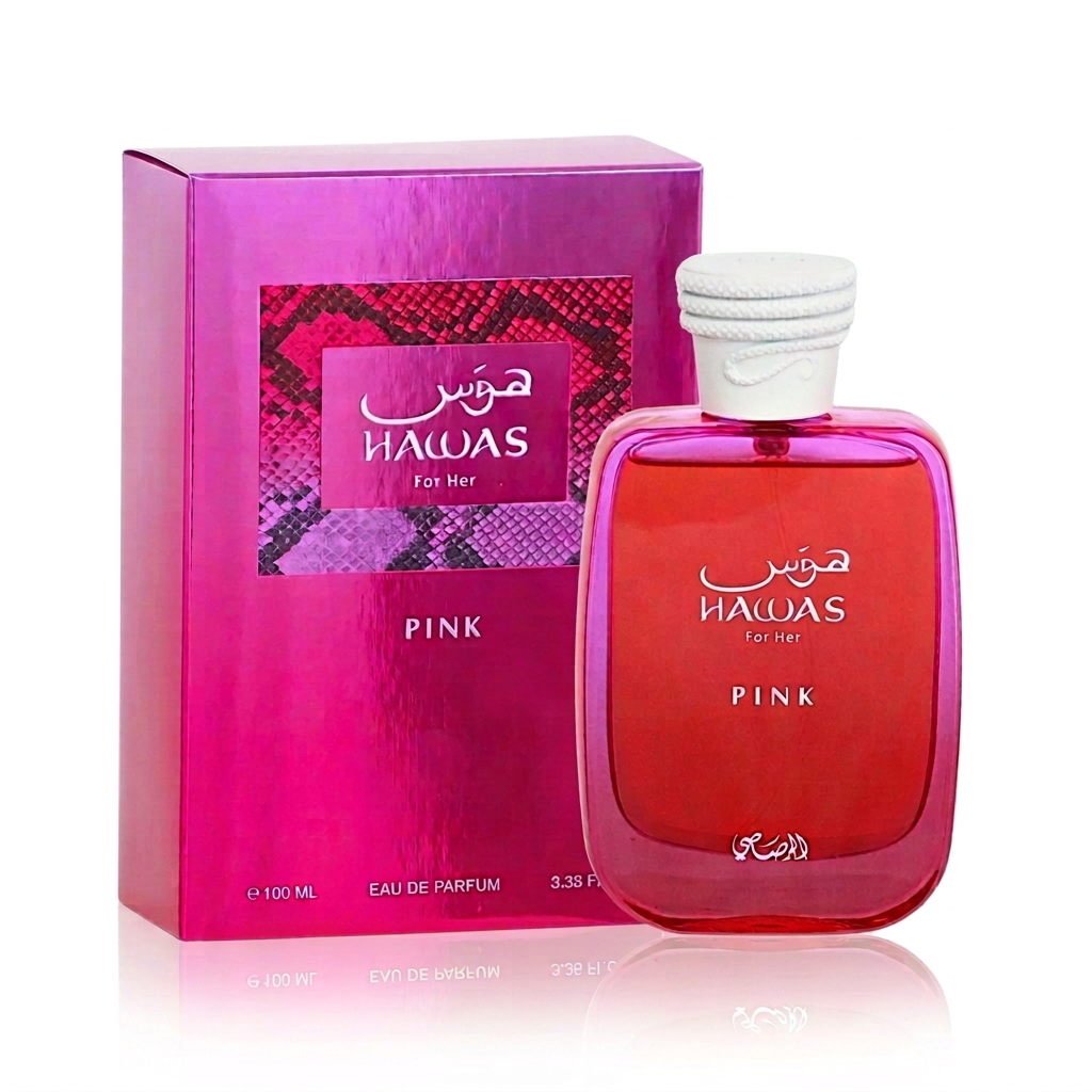 Rasasi Hawas Pink Eau de Parfum 100 ml con caja
