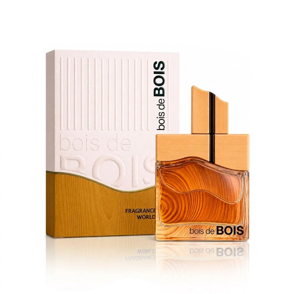 Fragrance World Bois de Bois Eau de Parfum 100 ml Hombre - frasco y presentación