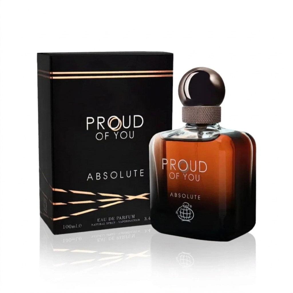Fragrance World Proud of You Absolute Eau de Parfum 100 ml Hombre - frasco y presentación