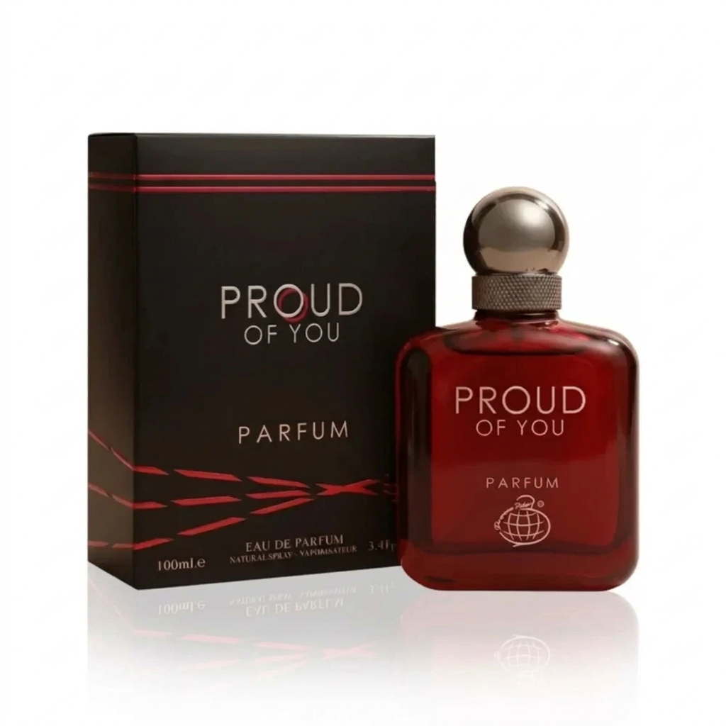 Fragrance World Proud of You Parfum EDP 100 ml Hombre - frasco y presentación
