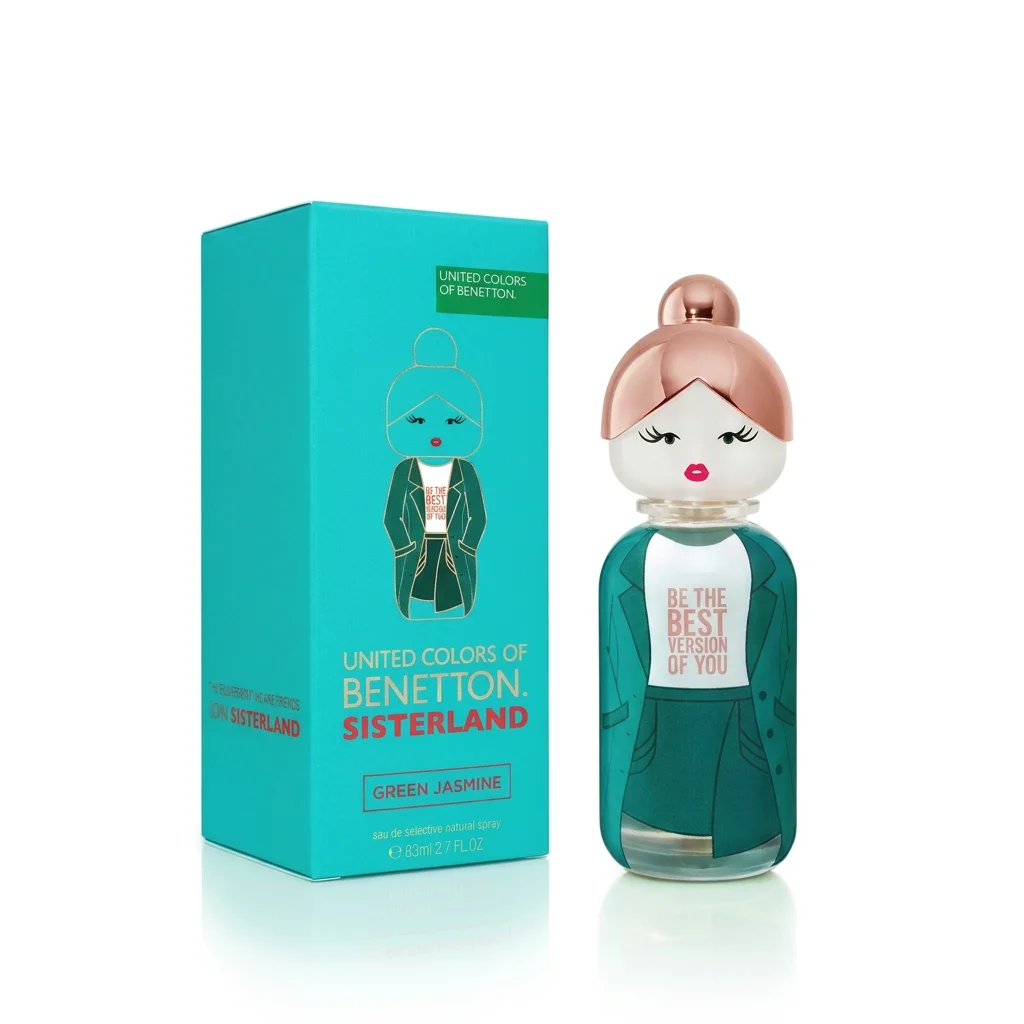 Benetton Sisterland Green Jasmine Eau de Toilette 80 ml con caja